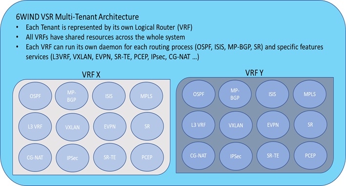 6WIND VSR Multi-tenancy Architecture